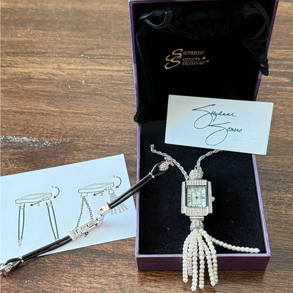Suzanne Somers Watch Necklace interchangeable